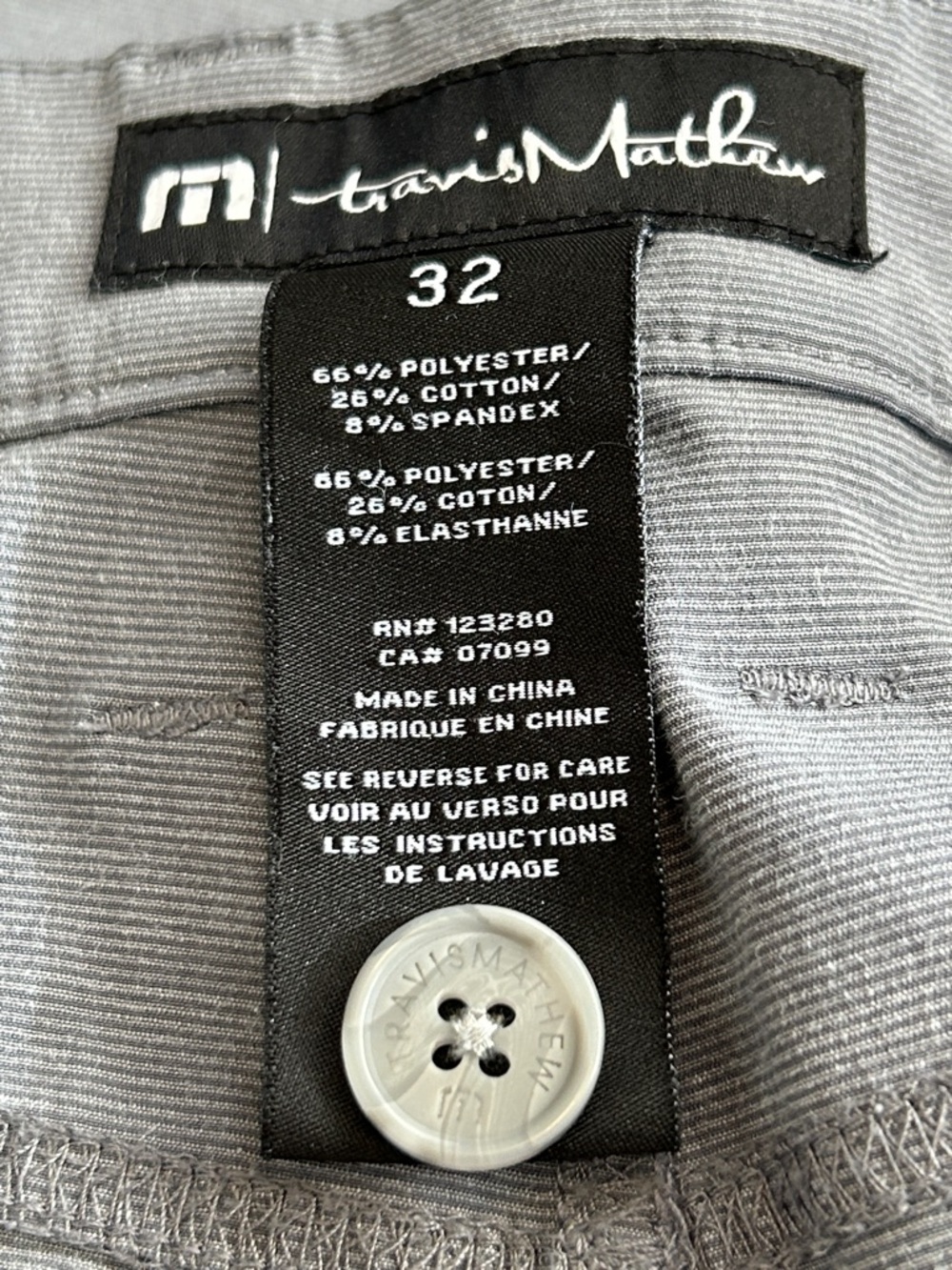 Travis Mathew Men's Open to Close 2.0 Golf Pants Light Gray Size - Picture 7 of 7